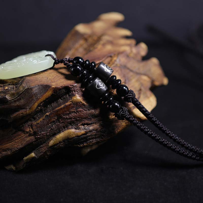 Chavri Jade PiXiu Fortune String Runde Halskette