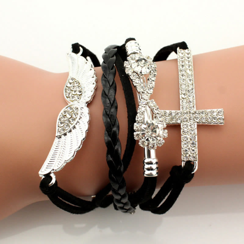 Engelsflügel Kreuzarmband