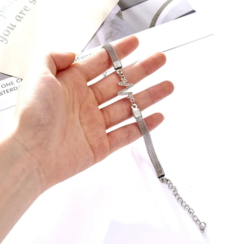 Strass-Unendlichkeits-Armband für Herren und Damen, Schmuck, 8 Zahlen-Anhänger, Charm-Blange-Paar-Armbänder für Liebhaber, Freund, Frauen, Geschenke