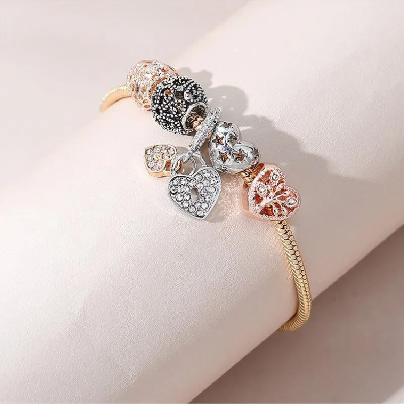 Armband mit Lebensbaum-Anhänger | Damenarmband mit Lebensbaum | Armband mit Lebensbaum-Perlen