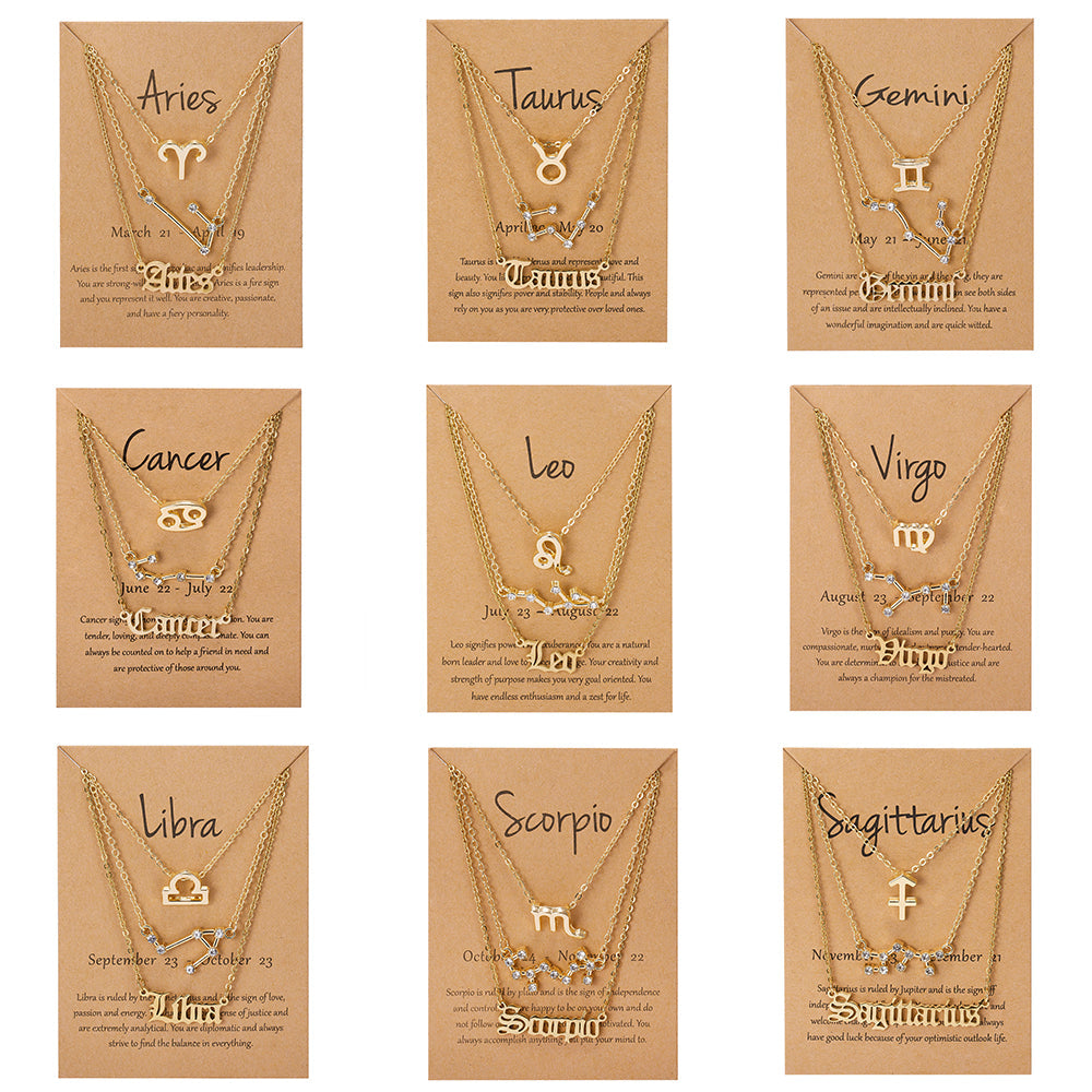 Halskette mit Sternzeichen-Anhänger