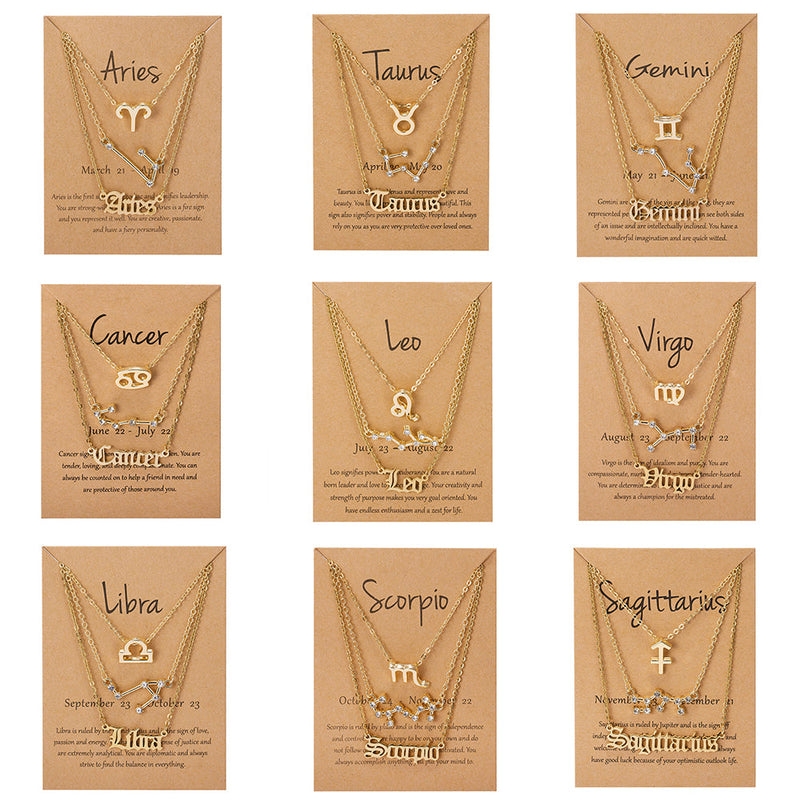 Halskette mit Sternzeichen-Anhänger