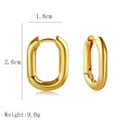 Goldene geometrische Ohrringe für Frauen | Vintage Goldohrringe