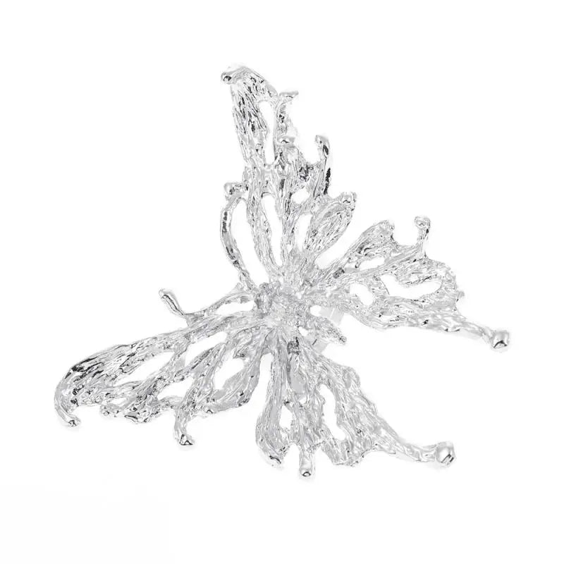 Verstellbare Ringe Ästhetik Y2k | Ästhetischer Schmetterlingsring | Silberringe Ästhetik