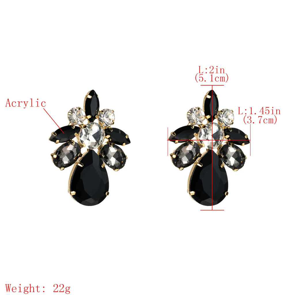 Bunte Acryl Ohrringe - Retro Ohrringe für Damen - Party Schmuck