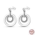 Doppelte Piercing Ohrringe aus Sterlingsilber | Ohrstecker für Doppel-Piercing - Neue Mode 2023