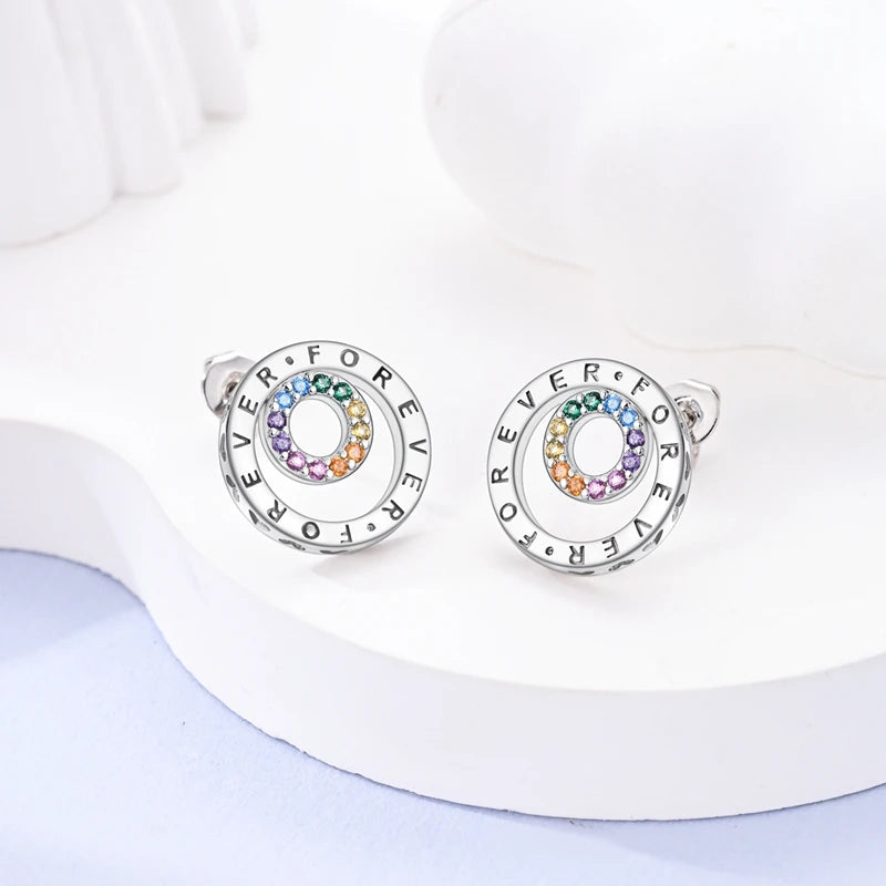 Doppelte Piercing Ohrringe aus Sterlingsilber | Ohrstecker für Doppel-Piercing - Neue Mode 2023