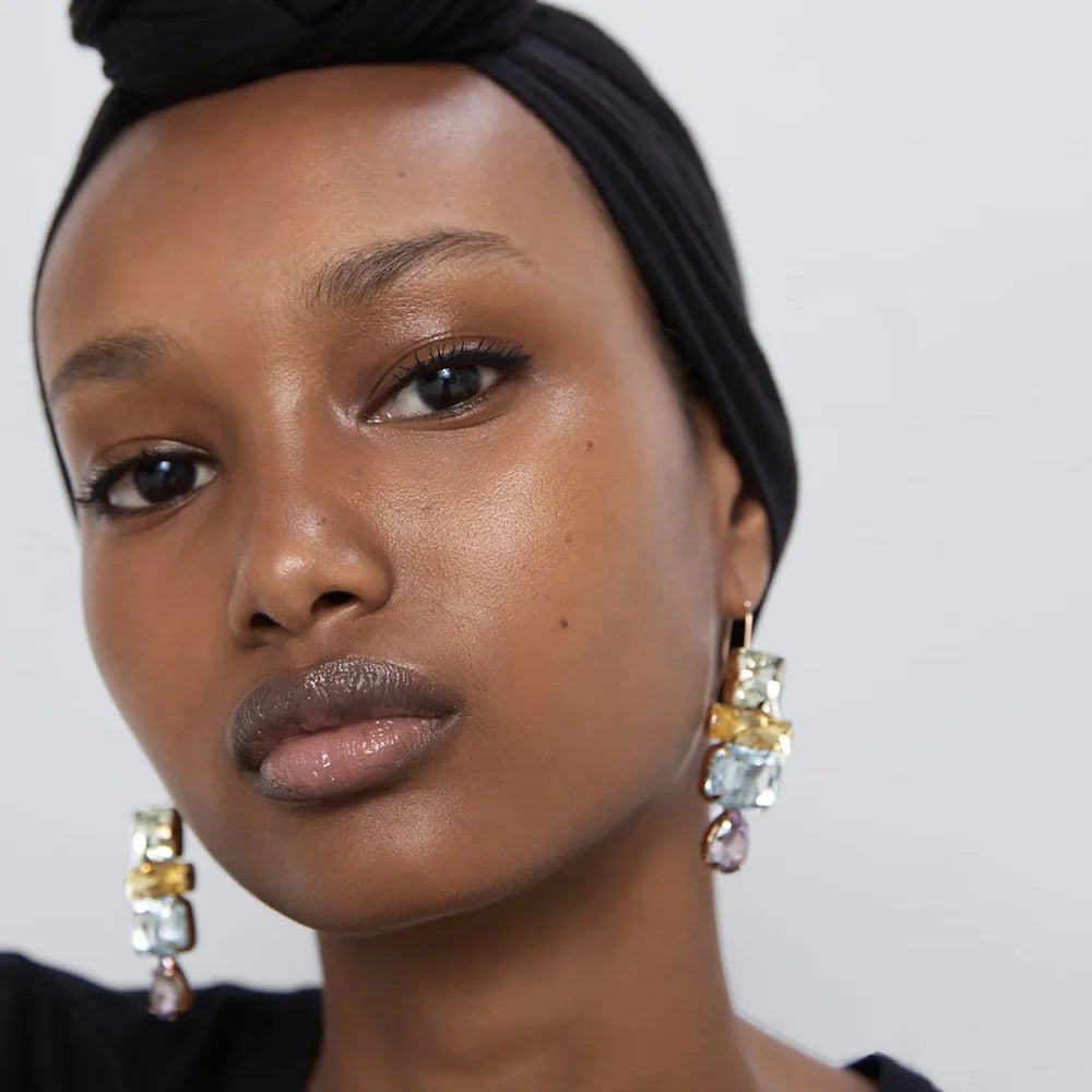 Kristall Statement Ohrringe | Accessoires aus Kunststoff | Hängende Kunststoff Ohrringe