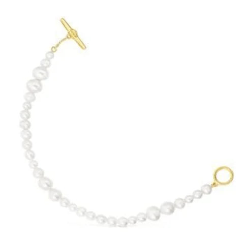 Armband-Set „Mini Icons Herz und Bär“ aus Silber und Zuchtperlen