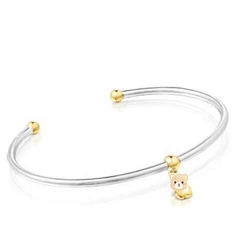 Armband-Set „Mini Icons Herz und Bär“ aus Silber und Zuchtperlen