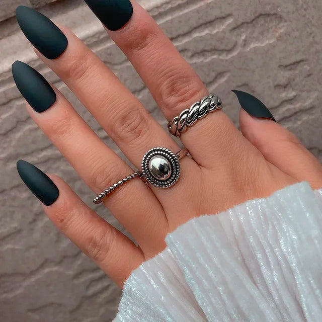 Bohemian Ring Set für Damen | Modischer Fingerring | Schmuck für Frauen
