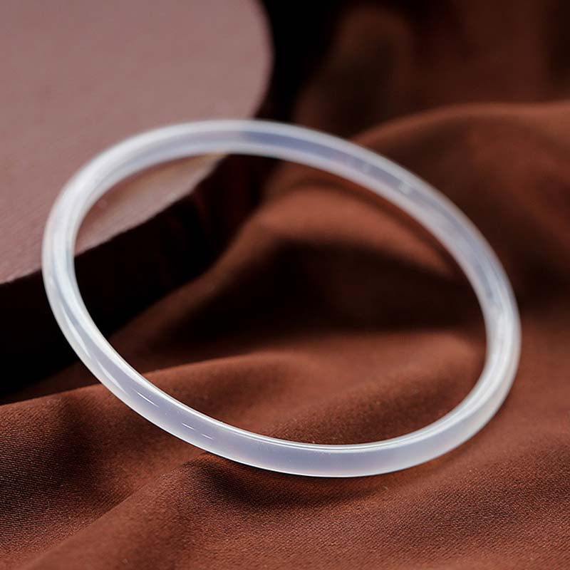 Chavri Erfolgsarmband aus natürlicher cyan-weißer Jade