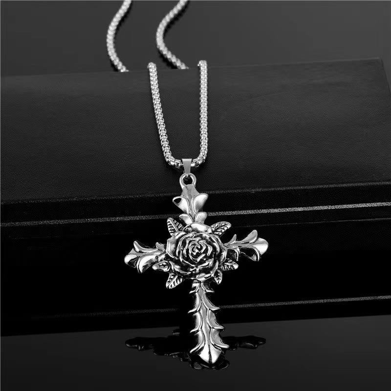 Der Glaube Rose Cross Halskette