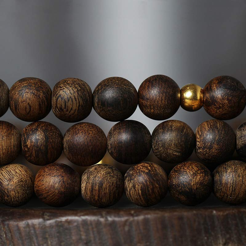Chavri 108 Mala Perlen Nha Trang Agarwood Türkis Gebet Meditation Armband Mala