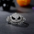 Kürbisking -Schädel -Design -Ring