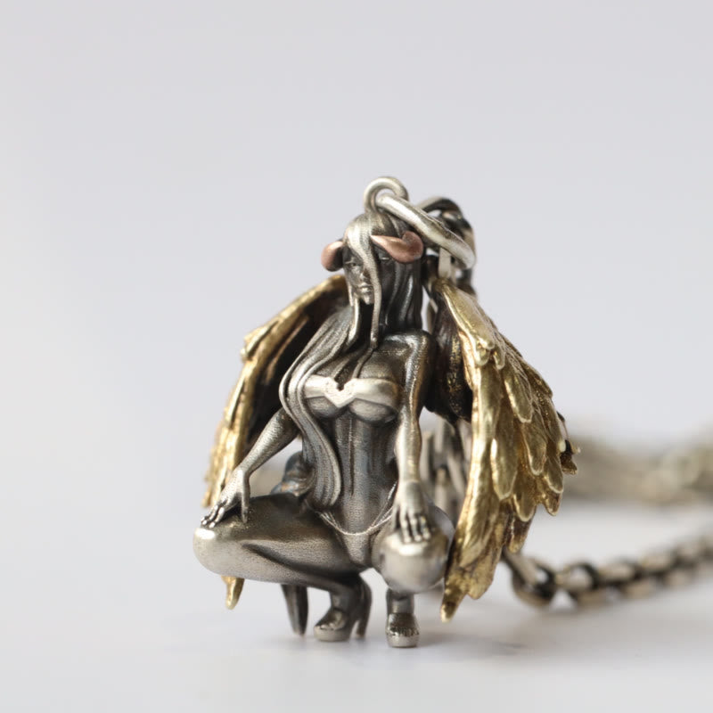 Teufel Angel Wings Halskette