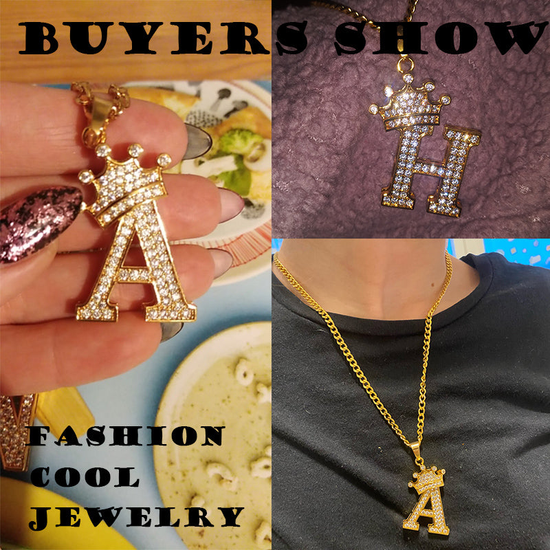 Zirkon-Alphabet-Halskette