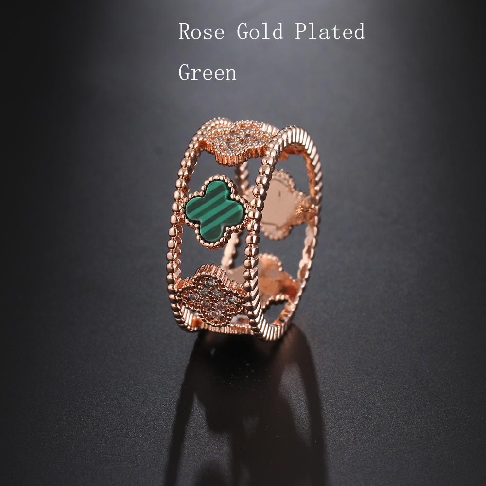 Kreativer Vier Blattklee Lucky Ring