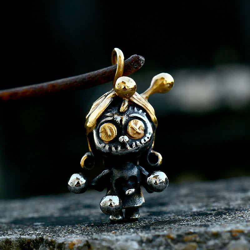 Kreatives Design Voodoo Doll Anhänger Halskette