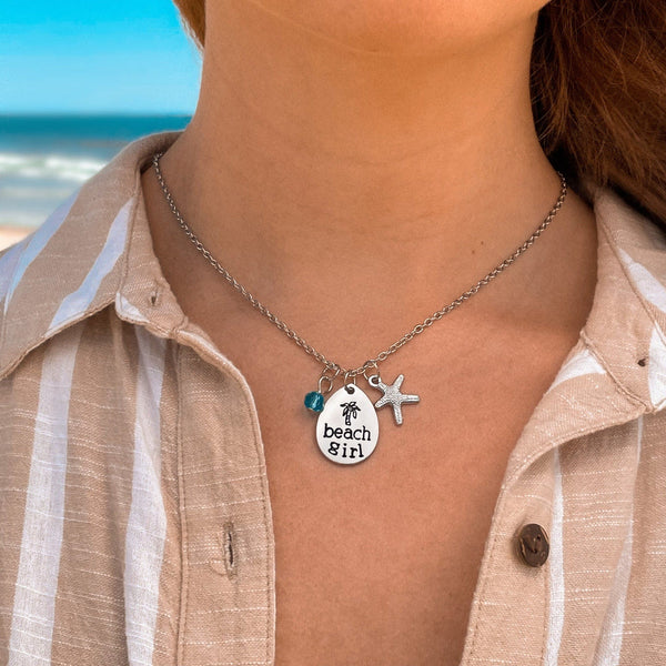 Seaside Bliss Beach Girl Halskette