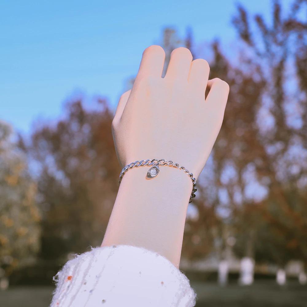 2Pcs Herzförmiges Magnetpaararmband