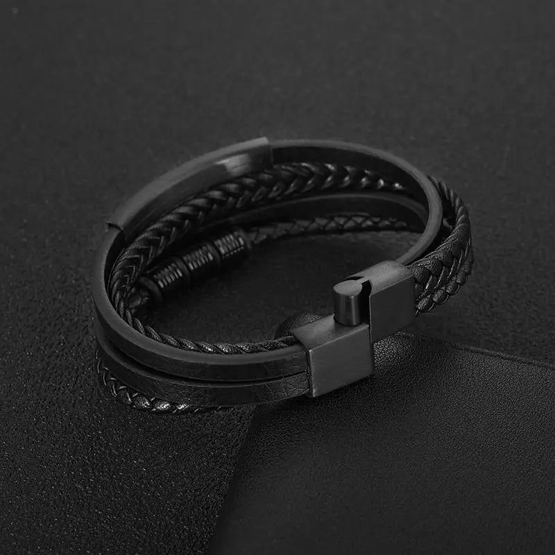 Armband aus natürlichen Lavaperlen