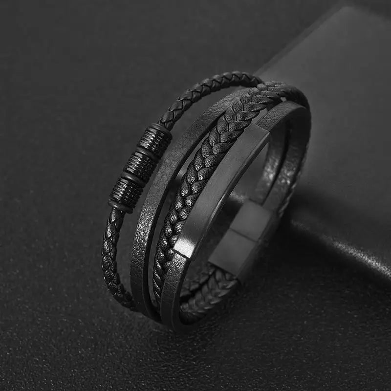 Armband aus natürlichen Lavaperlen