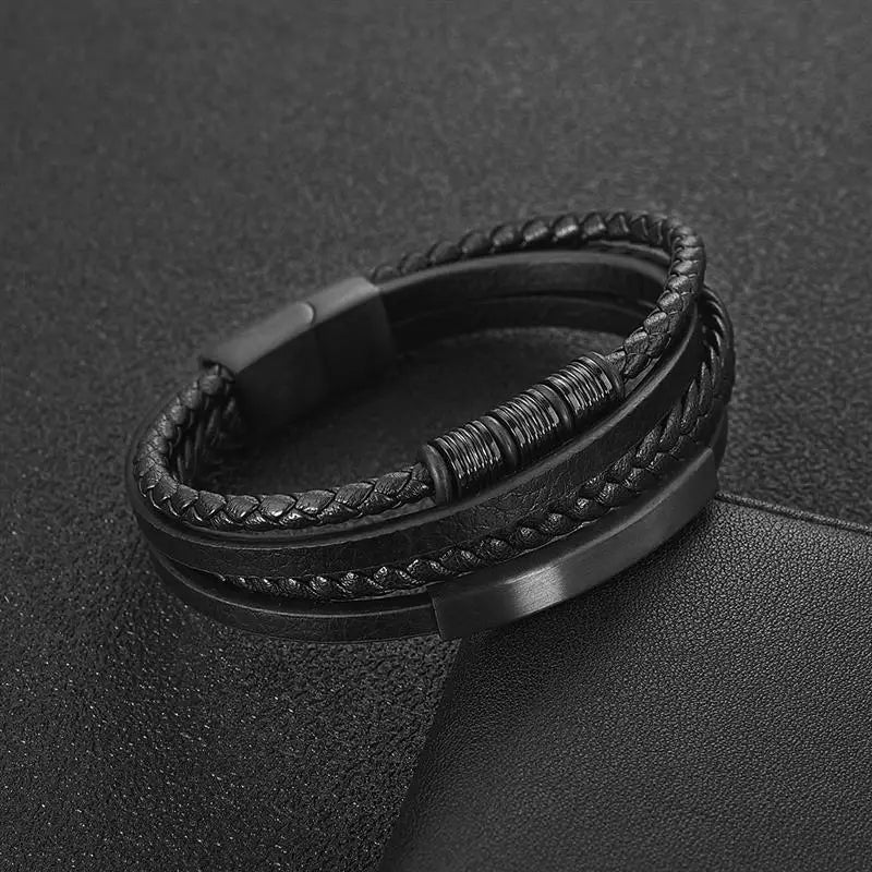 Armband aus natürlichen Lavaperlen