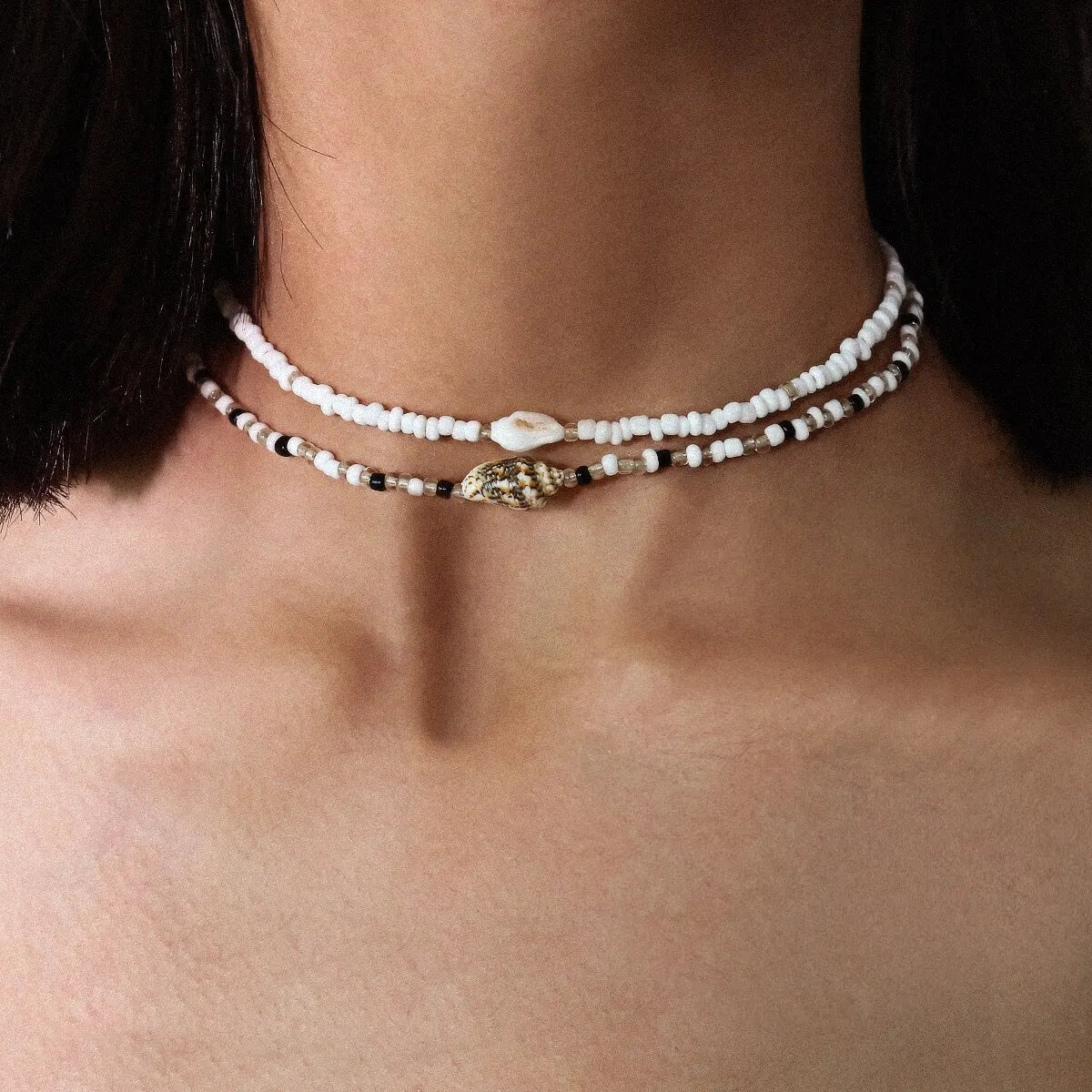 Boho Muschel Choker Halskette für Frauen Sommer Kpop Y2K Schmuck Accessoires