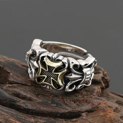 Mein Glaube Vintage Cross Men'S Ring