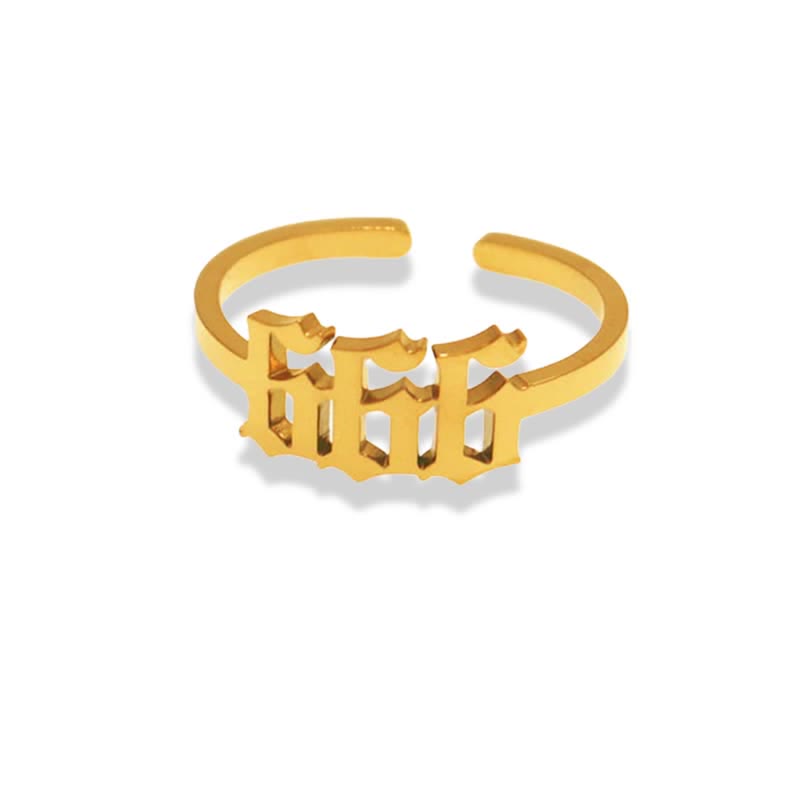 Engelsnummer Minimalistischer Glücksring