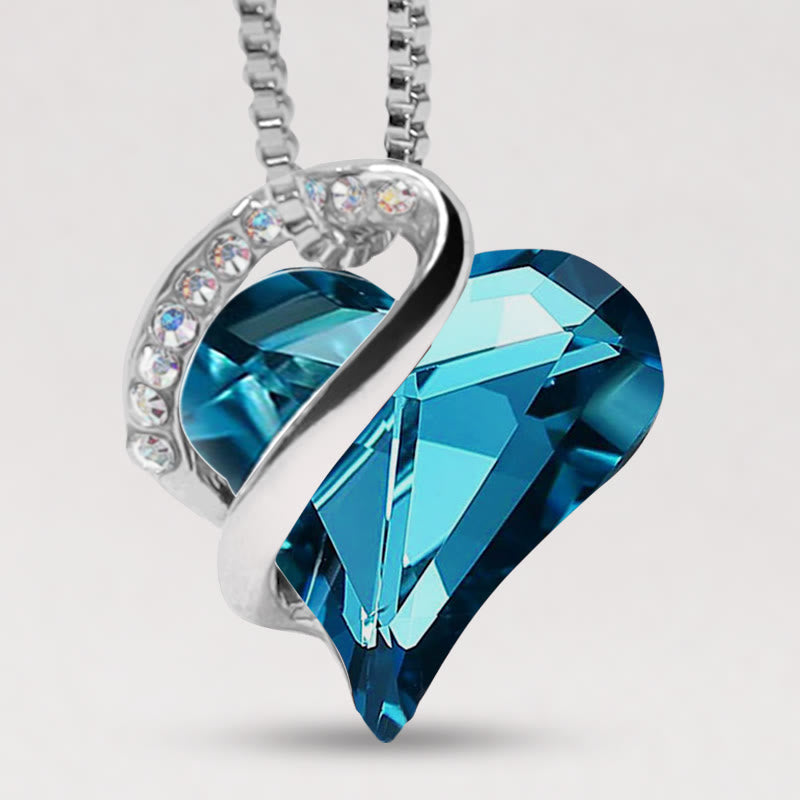 Chavri Liebesherz-Halskettenanhänger mit Geburtsstein und heilender Energie