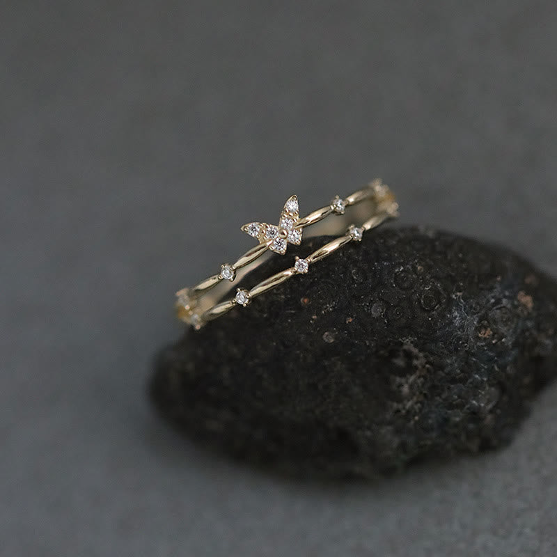 Zarter Süßer Schmetterlingsring