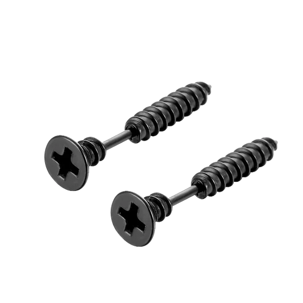 Edle Edelstahl Helix Ohrringe für Männer | Spiral Schmuck aus Edelstahl - 2 Stück
