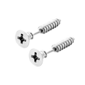 Edle Edelstahl Helix Ohrringe für Männer | Spiral Schmuck aus Edelstahl - 2 Stück