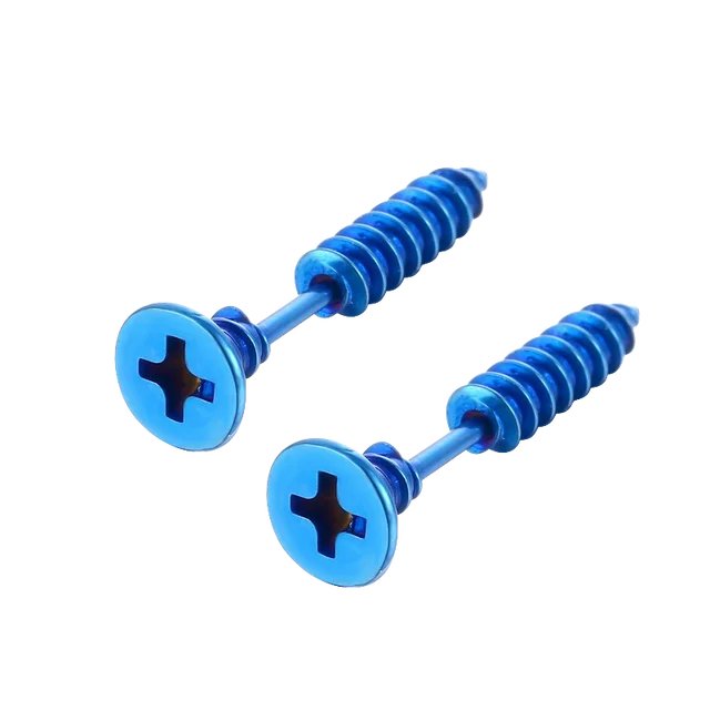 Edle Edelstahl Helix Ohrringe für Männer | Spiral Schmuck aus Edelstahl - 2 Stück