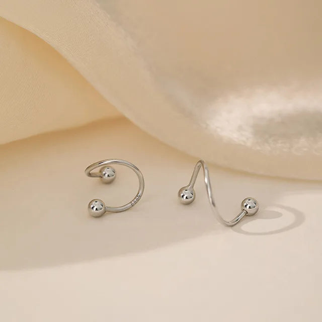 Edelstahl Spirale Lippenring Piercing Ohrknorpel Helix Piercing Ohrring Schmuck Geschenke
