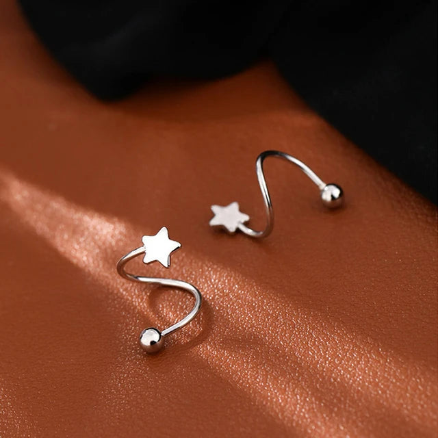 Edelstahl Spirale Lippenring Piercing Ohrknorpel Helix Piercing Ohrring Schmuck Geschenke