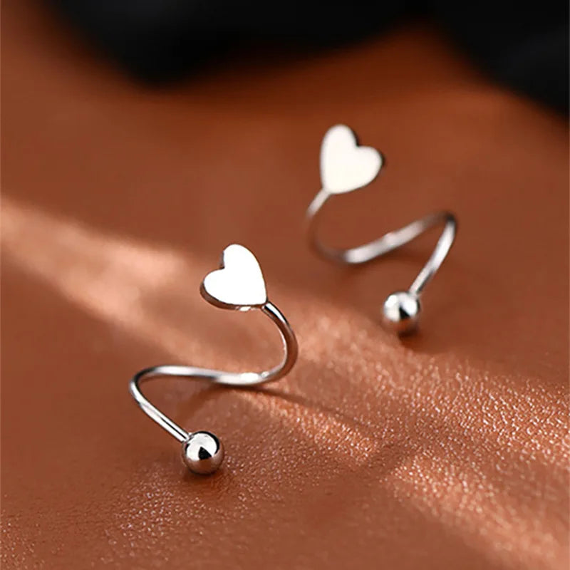 Edelstahl Spirale Lippenring Piercing Ohrknorpel Helix Piercing Ohrring Schmuck Geschenke