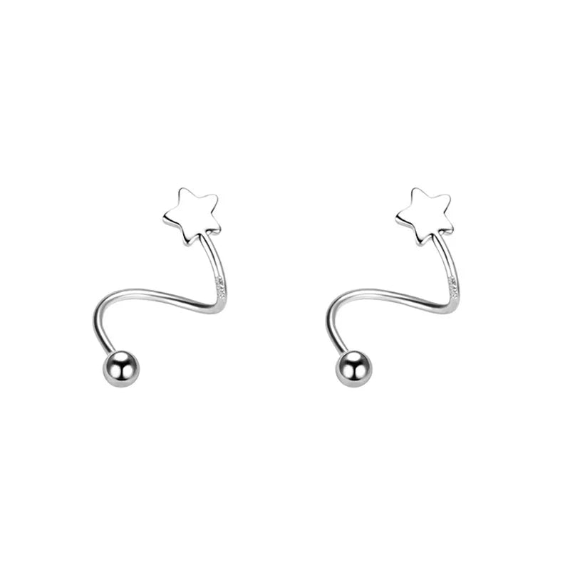 Edelstahl Spirale Lippenring Piercing Ohrknorpel Helix Piercing Ohrring Schmuck Geschenke