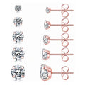 Hypoallergene Titan Ohrringe | Titanstahl Ohrstecker - 3/4/5/6/7/8mm Stahl
