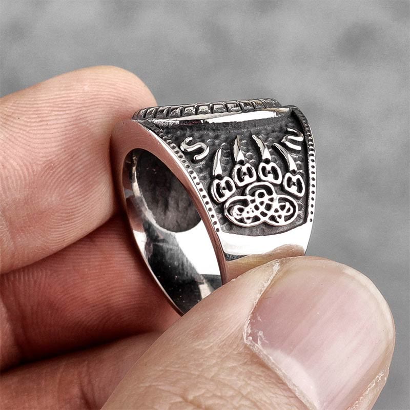Berserkers Pfoten Signet Ring