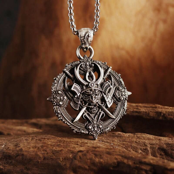 Schatten Shogun Black Samurai Spinner Samurai Demon Halskette