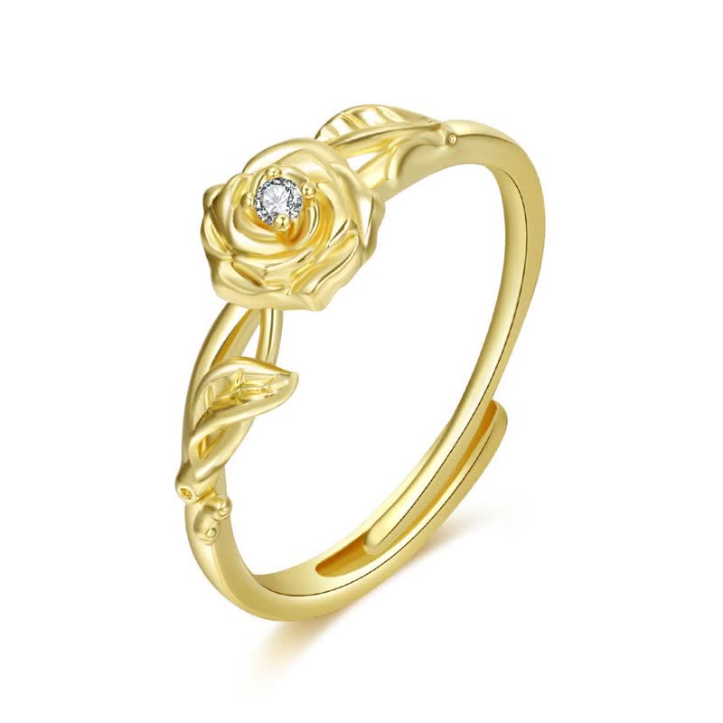 Einstellbarer Geburtsstein Mit Geburtsblütenring