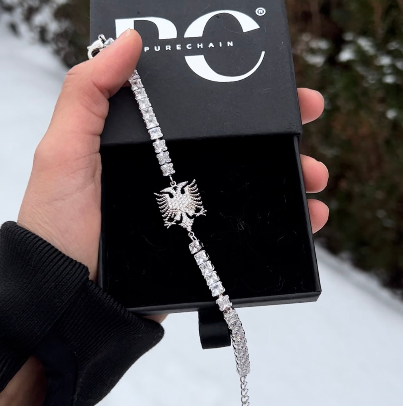 Länder Wappen Kette | Armband | Halskette | 18 Karat Vergoldung | Set