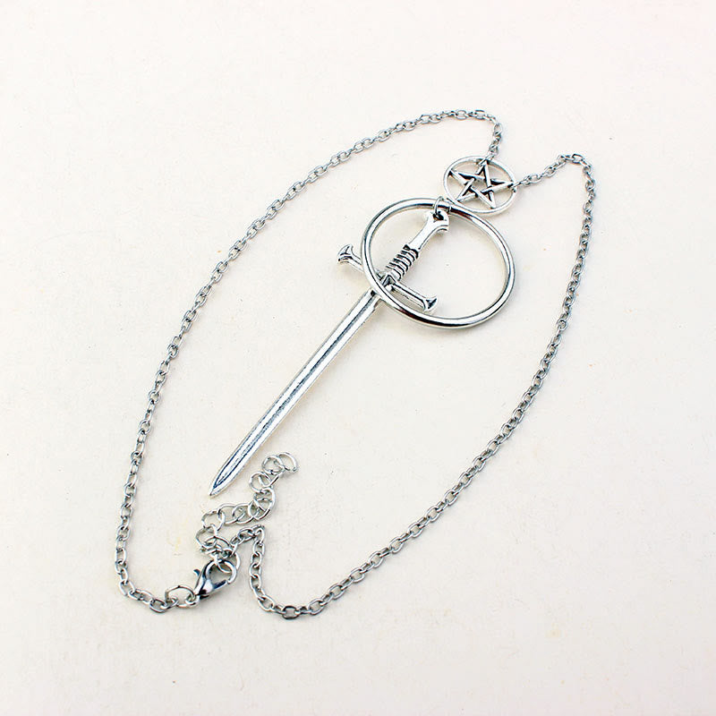 Free Heute Witch S Rites Pentagram Anhänger Die Heilige Schwertkette