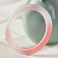 Chavri Pink Golden Silk Jade Reichtum Armband Armreif