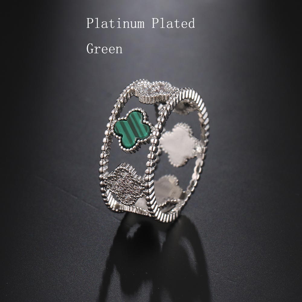 Kreativer Vier Blattklee Lucky Ring