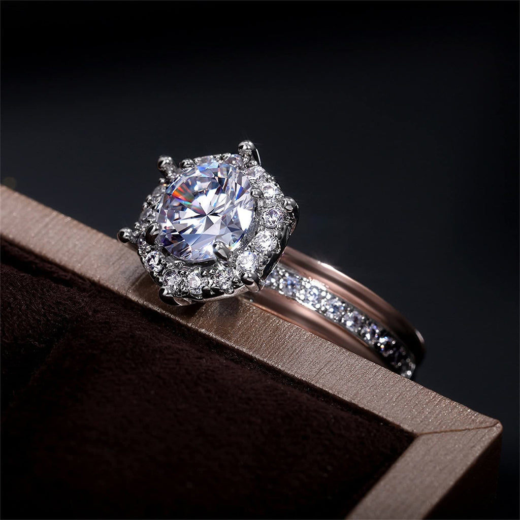 Eleganter Mosambik Diamond Roségold Ring