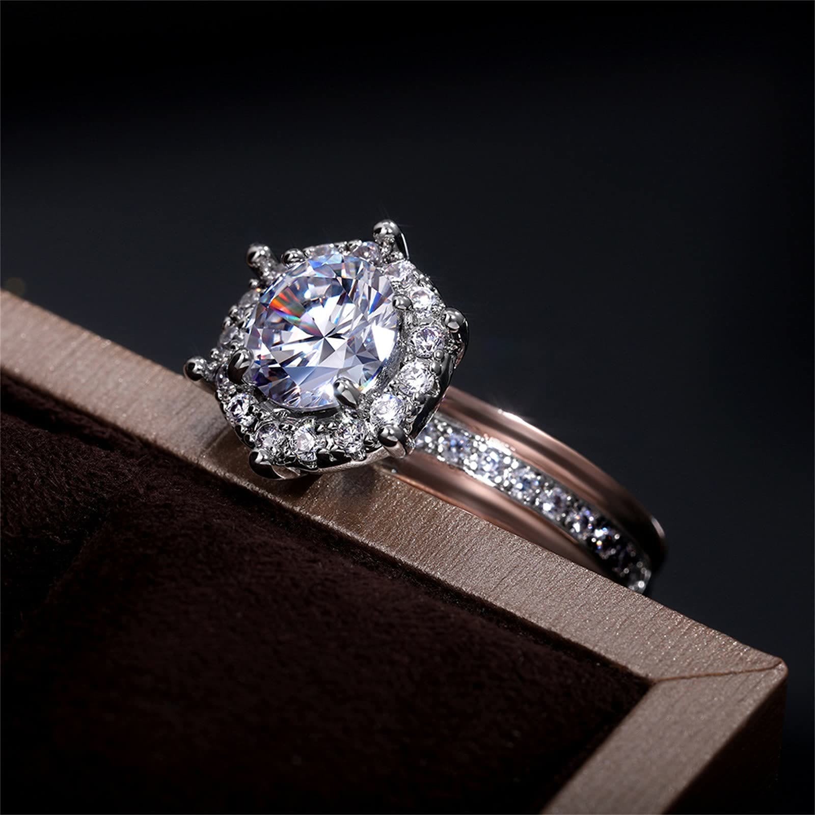 Eleganter Mosambik Diamond Roségold Ring